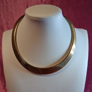 Signed Monet Thick Omega Necklace